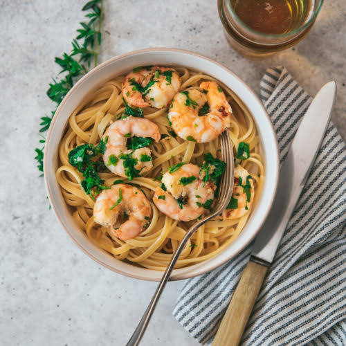 Pâtes crevettes