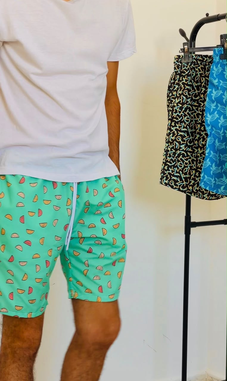 Short de bain paisley